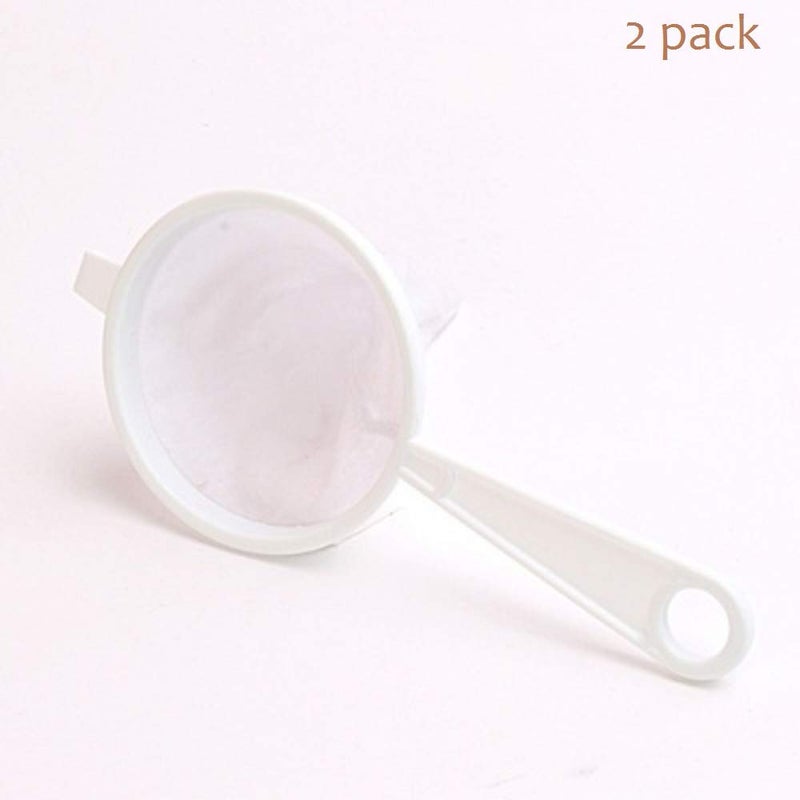 Homestyle 2 Pk Coffee/Tea Strainer Spanish Colador Very Durable Filter Bag Coffee Sock, Re-Usable 9CM (3.5"") Flannel With Plastic Handle - Image 4